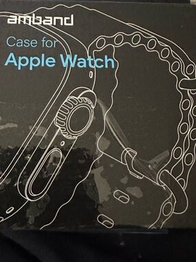New Amband Black Protective Case for Apple Watch 46mm